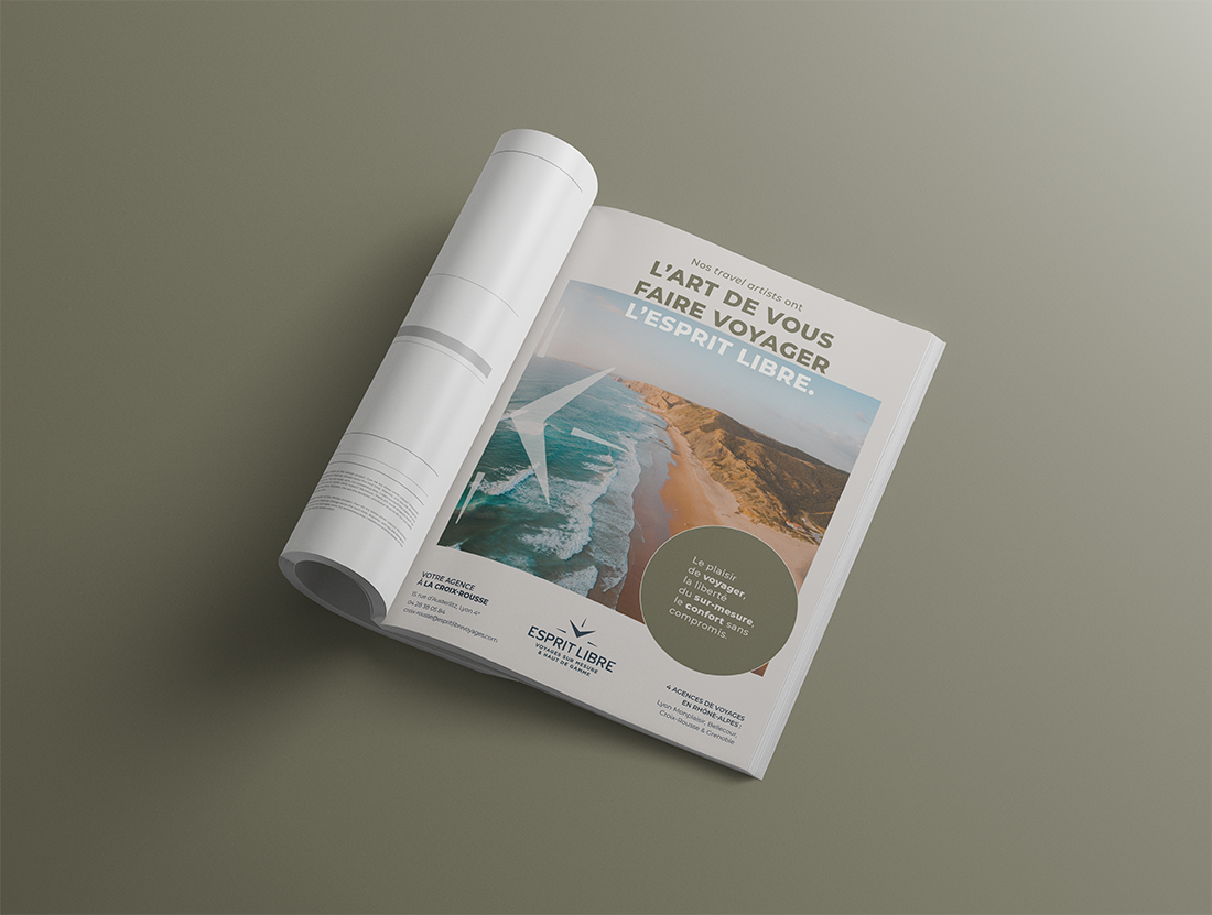 Encart publicitaire Esprit Libre Voyages